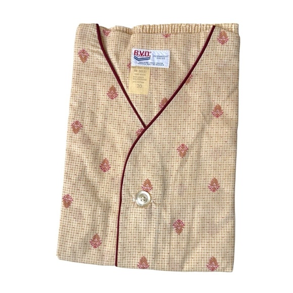 Fruit of the Loom Other - Vintage BVD Fruit of The Loom Boys 2 Piece Pajama Set Size 20 Permanent Press
